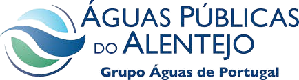 Logótipo da Águas Públicas do Alentejo (AgdA)